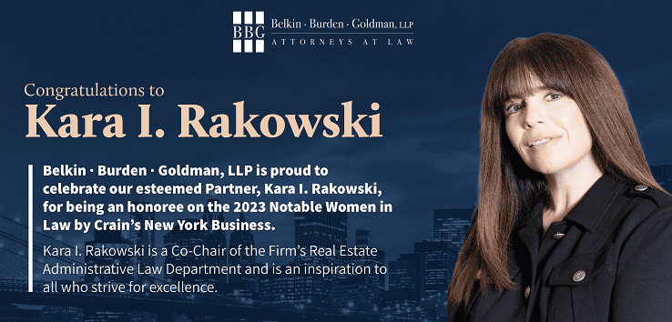 Congratulations to Kara Rakowski for being an honoree on the 2023 Notable Women in Law by Crain's New York Business.