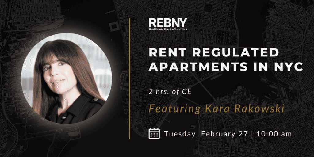 REBNY CLE: Rent Regulated Apartments in NYC